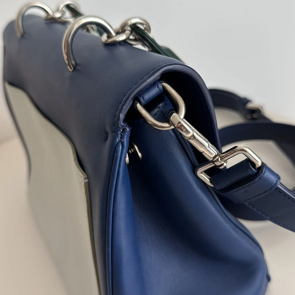 ❌SOLD❌Christian Dior Multicolor Leather Flap Top Handle Bag with Crossbody Strap - Picture 7 of 16